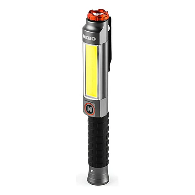 Linterna Work Recargable/pilas Nebo Lil Larry 500 Lum Flex Blanco Gris