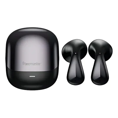 Audífonos Bluetooth Tecmaster Tm-300530 Smart Touch Negro Ipx4 Resistente Agua