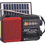 Radio Portátil Solar Am/fm/sw 15w Bluetooth Con Linterna Rojo