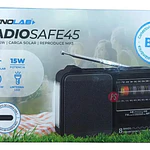 Radio Portátil Solar Am/fm/sw 15w Bluetooth Con Linterna Rojo