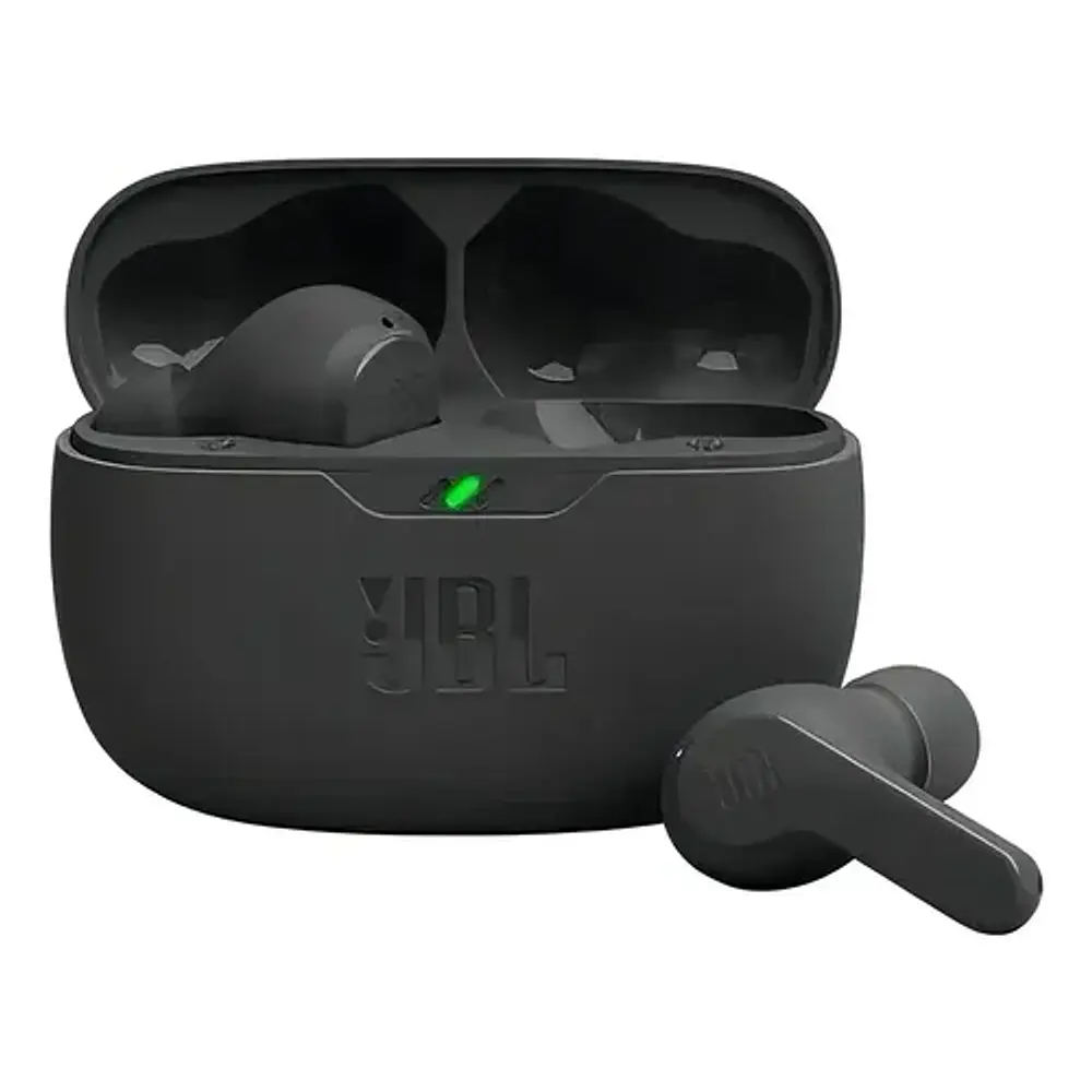 Audifonos Bluetooth Jbl Vibe Beam Tws Pure Bass Negro