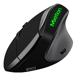 Mouse Vertical Ergonómico Inalámbrico Meetion R390 3200dpi Negro