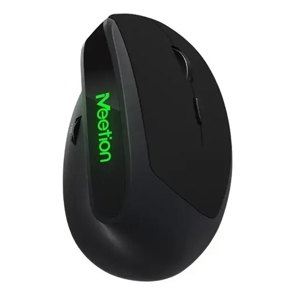 Mouse Vertical Ergonómico Inalámbrico Meetion R390 3200dpi Negro