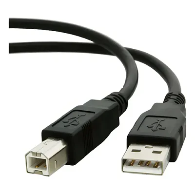 Cable Usb 2.0 Para Impresora Y Scanner A-b 1.5 Metros Color Azul Negro