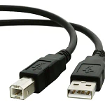 Cable Usb 2.0 Para Impresora Y Scanner A-b 1.5 Metros Color Azul Negro