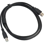 Cable Usb 2.0 Para Impresora Y Scanner A-b 1.5 Metros Color Azul Negro