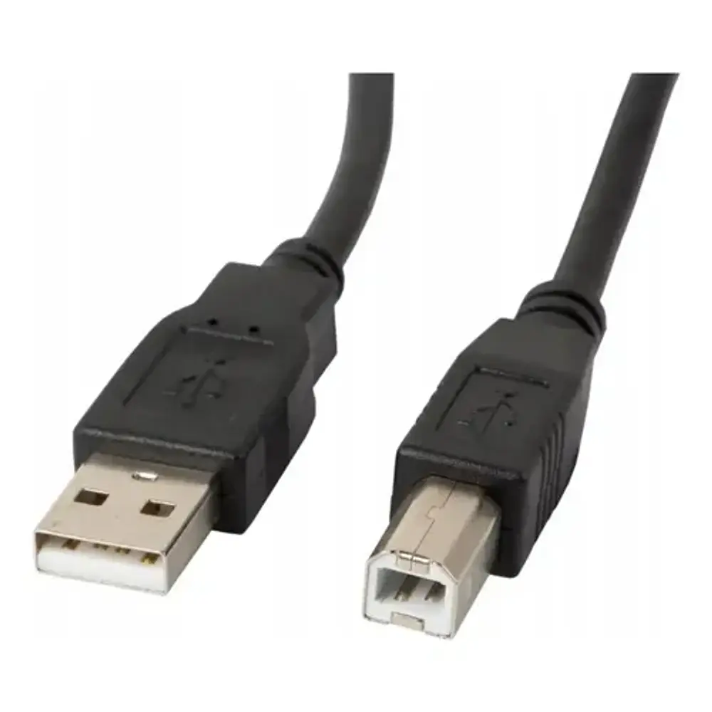 Cable Usb 2.0 Para Impresora Y Scanner A-b 1.5 Metros Color Azul Negro