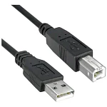 Cable Usb 2.0 Para Impresora Y Scanner A-b 1.5 Metros Color Azul Negro