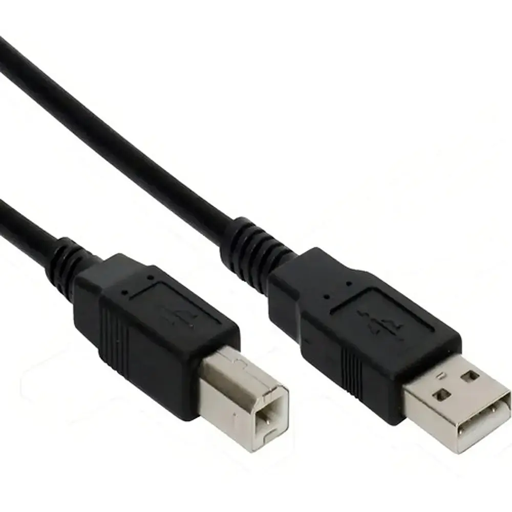 Cable Usb 2.0 Para Impresora Y Scanner A-b 1.5 Metros Color Azul Negro