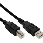 Cable Usb 2.0 Para Impresora Y Scanner A-b 1.5 Metros Color Azul Negro