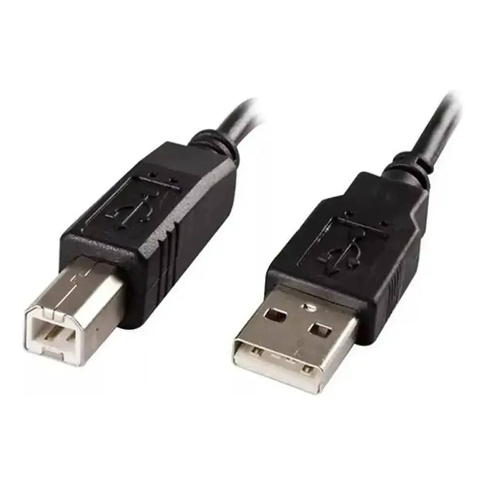 Cable Usb 2.0 Para Impresora Y Scanner A-b 1.5 Metros Color Azul Negro