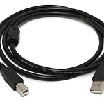 Cable Usb 2.0 Para Impresora Y Scanner A-b 1.5 Metros Color Azul Negro