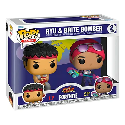 Funko Pop Ryu & Bomber - Fortnite