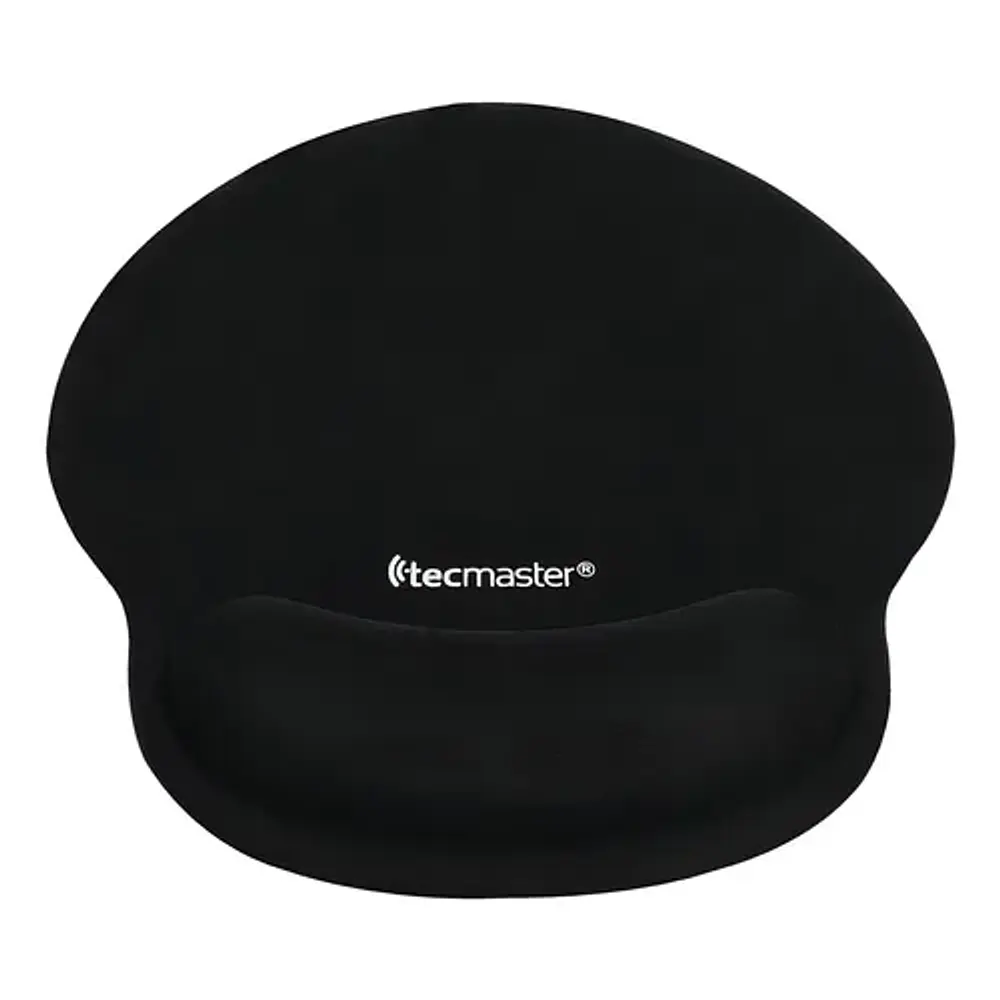 Mousepad Tecmaster Negro Antideslizante Con Apoya Muñeca Tm-100557