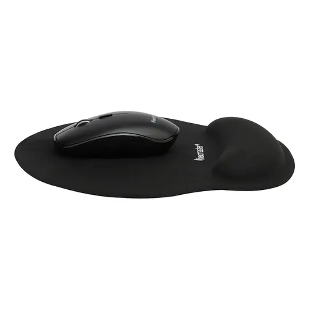 Mousepad Tecmaster Negro Antideslizante Con Apoya Muñeca Tm-100557