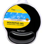 Mousepad Tecmaster Negro Antideslizante Con Apoya Muñeca Tm-100557