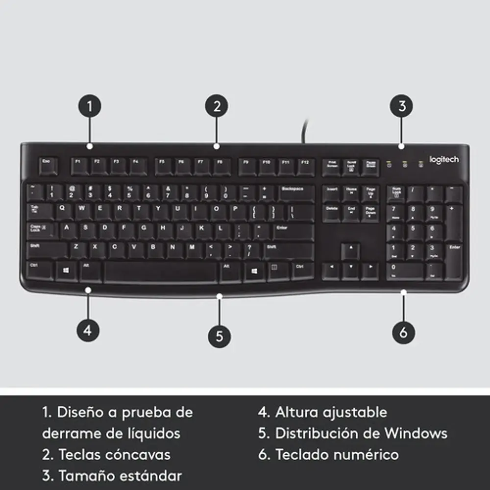 Teclado Logitech K120 Qwerty Español Logitech