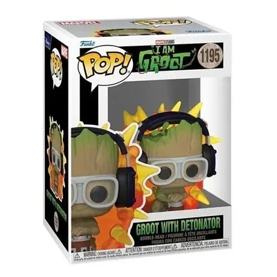 Figura De Accion Groot Con Detonador 1195 I Am Groot Marvel Funko Pop