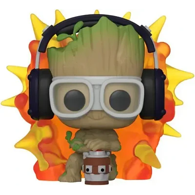 Figura De Accion Groot Con Detonador 1195 I Am Groot Marvel Funko Pop