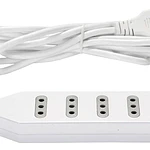 Alargador Zapatilla Eléctrico 4 Posiciones 1,5m Macrotel Blanco Me-204w1