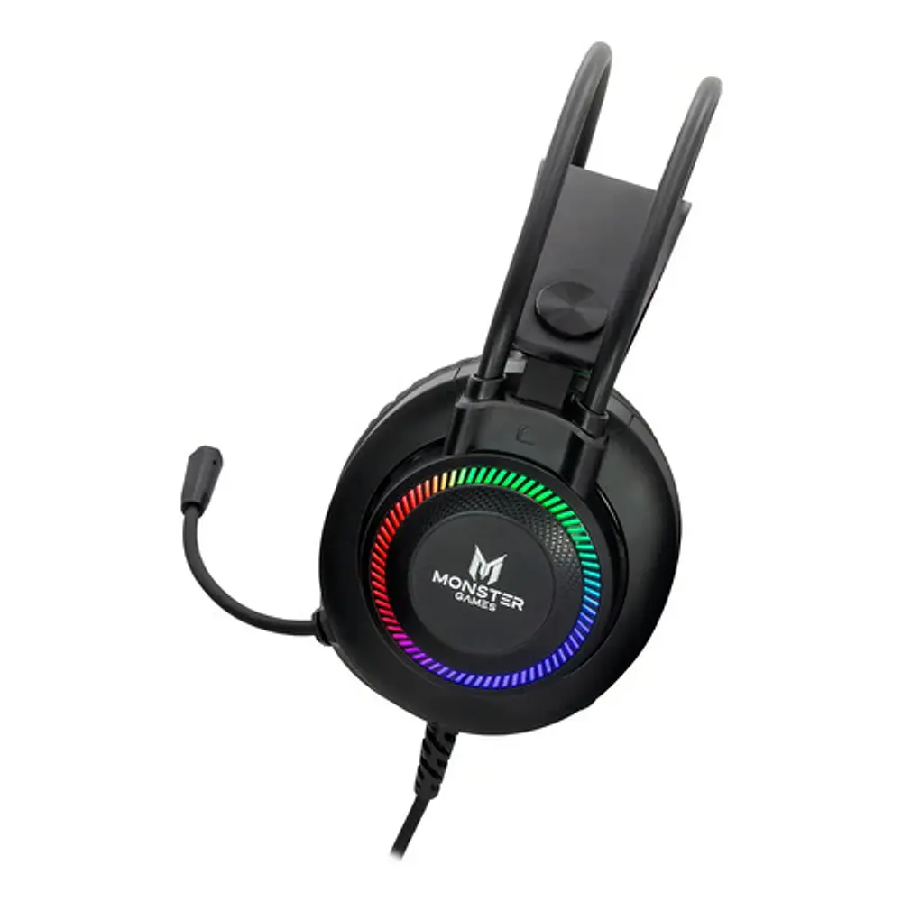 Audifono Gamer Monster Throb Rgb Ps4/ X-one/ Switch Color Negro
