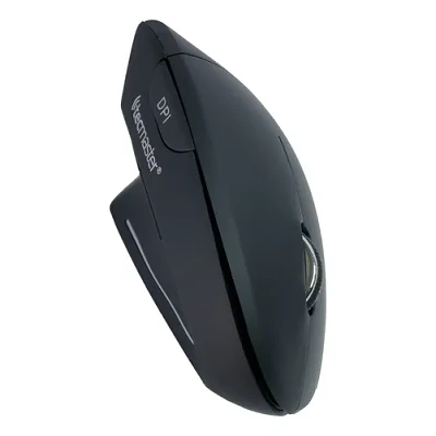 Mouse Vertical Ergonómico Inalámbrico Zurdo Tecmaster 1600 Dpi Negro
