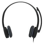 Audifono Logitech H151 Stereo Con Microfono Y Susp De Ruido Color Negro