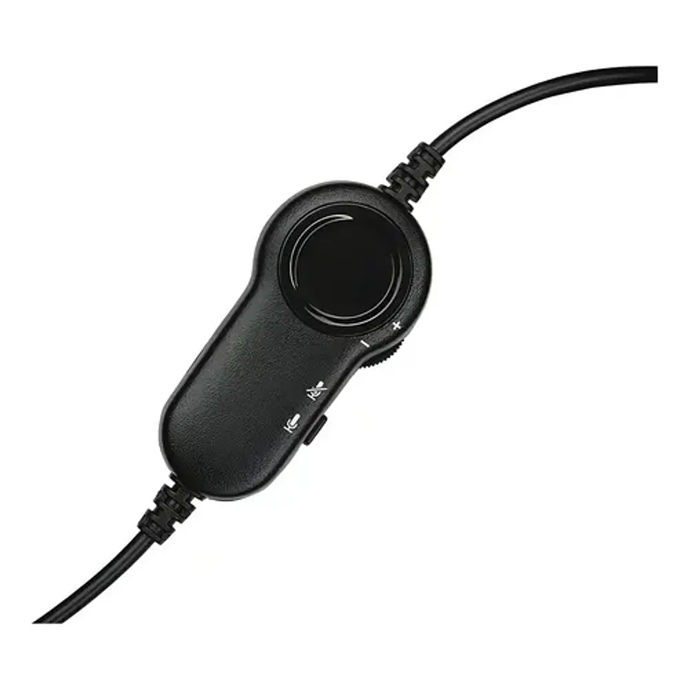 Audifono Logitech H151 Stereo Con Microfono Y Susp De Ruido Color Negro