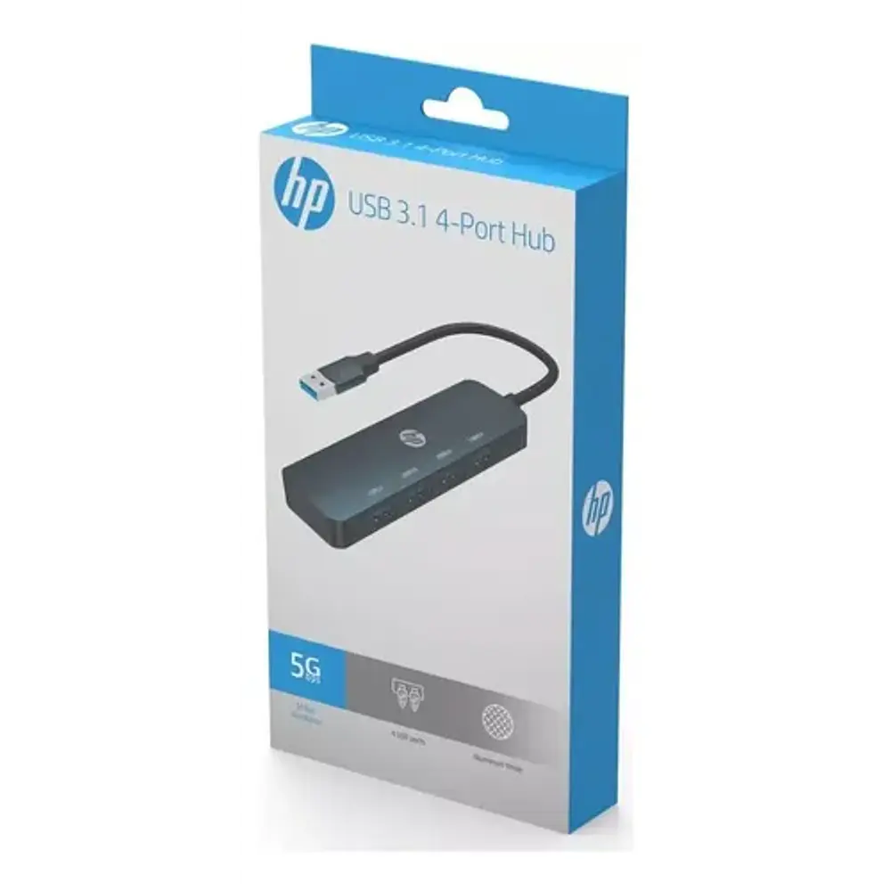 Hp Dhc-ct100 Adaptador Hub Con 4 Puertos Usb 3.0 5gbps 5v