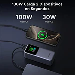 Power bank Ugreen PB721 20.000 mAh con pantalla negro