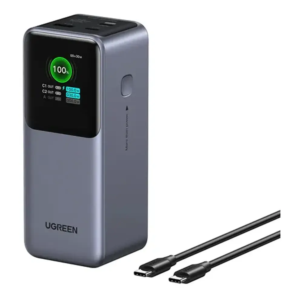 Power bank Ugreen PB721 20.000 mAh con pantalla negro