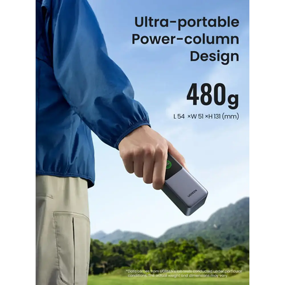 Power bank Ugreen PB721 20.000 mAh con pantalla negro