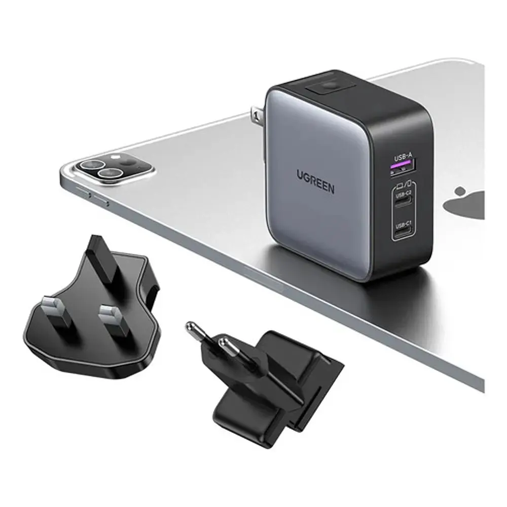 Cargador de viaje Ugreen Nexode CD296 GaN 65W