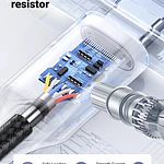 Cable Usb-c / Usb-a Datapower 3a Max 1 Metro Reforzado Negro Ugreen Us288