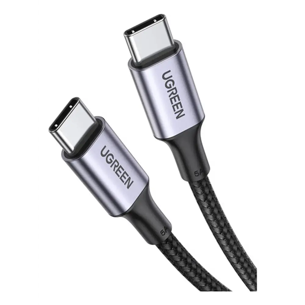 Cable Usb-c / Usb-c 3.1 Datapower 100w Max 1 Metro Reforzado Negro Ugreen Us300