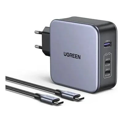 Cargador Ugreen Nexode CD289 GaN 140W con cable USB-C