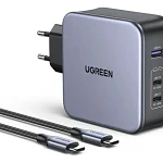 Cargador Ugreen Nexode CD289 GaN 140W con cable USB-C