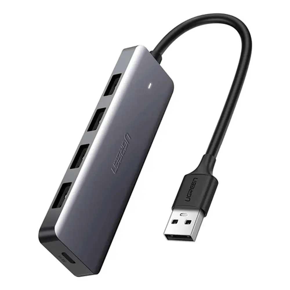 Hub Usb-a De 4 Puertos Usb-a 3.0 Con Pd Aluminio Ugreen Cm219