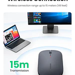 Ugreen Mouse Inalámbrico Ultradelgado Gris