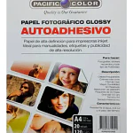 Papel Fotográfico Adhesivo Glossy A4 100 Hojas 120 Gr.