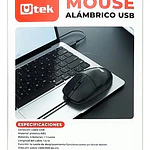 Mouse alámbrico USB Utek UT-MO830U