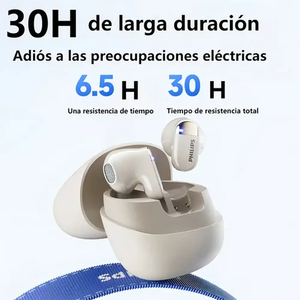 Audífonos Philips TAT2169 Bluetooth TWS azules