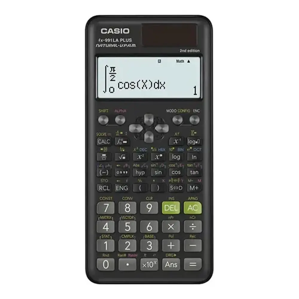 Calculadora científica Casio FX-991LA Plus 2da generación negra