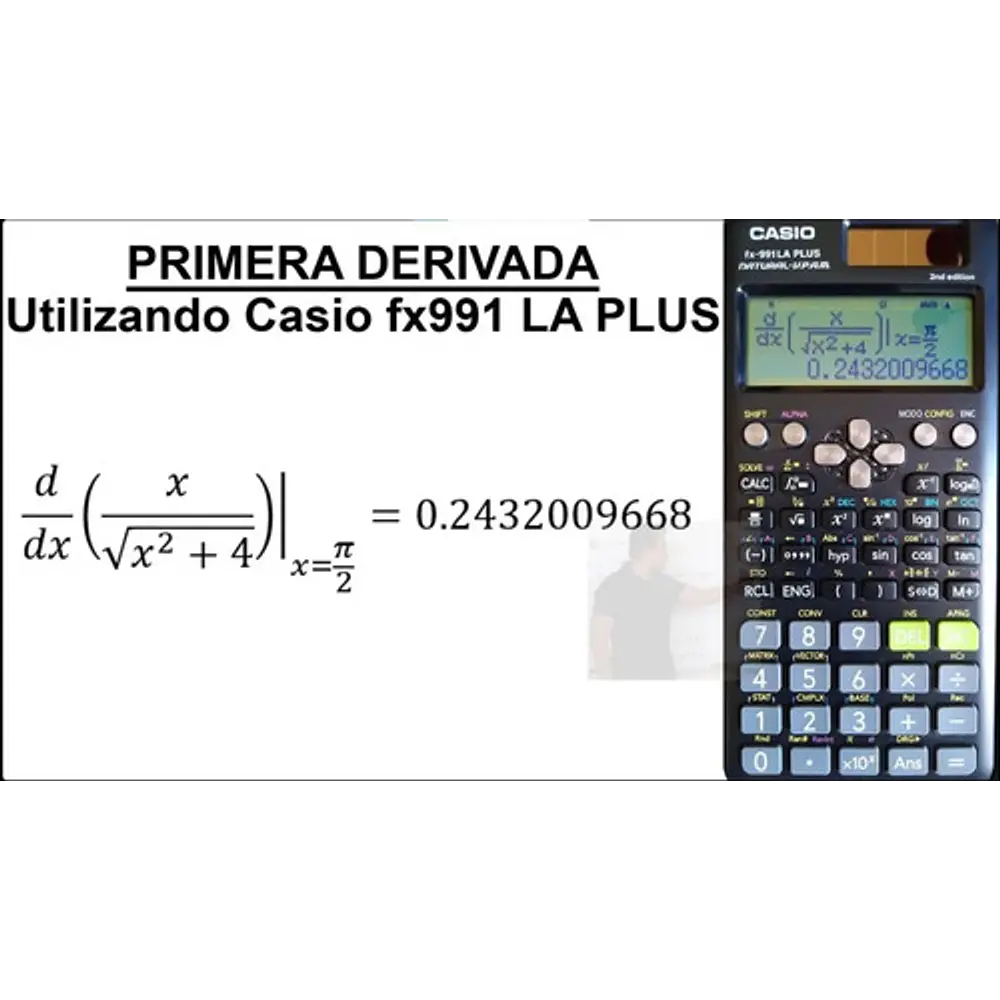 Calculadora científica Casio FX-991LA Plus 2da generación negra