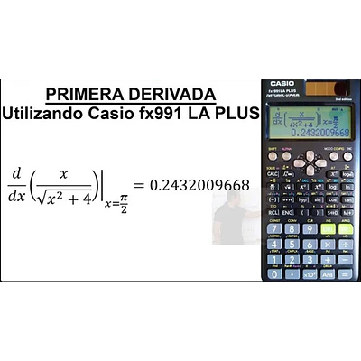 Calculadora científica Casio FX-991LA Plus 2da generación negra