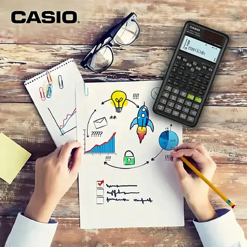 Calculadora científica Casio FX-991LA Plus 2da generación negra