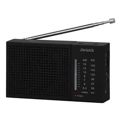 Radio Analógico Aiwa Am/fm De Bolsillo Negro