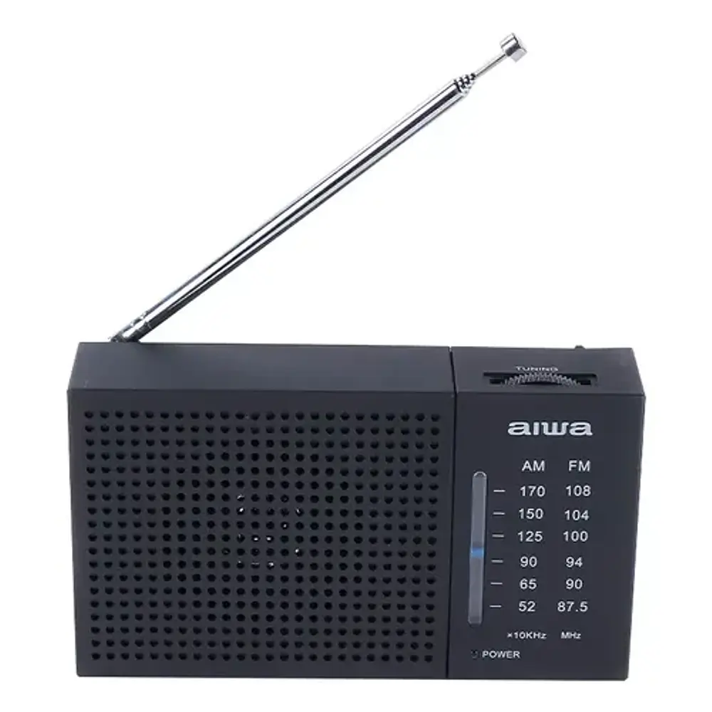 Radio Analógico Aiwa Am/fm De Bolsillo Negro