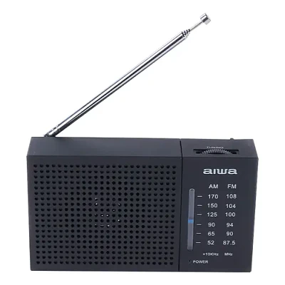 Radio Analógico Aiwa Am/fm De Bolsillo Negro