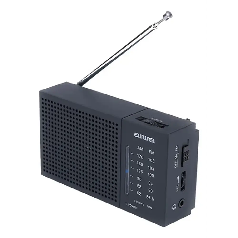 Radio Analógico Aiwa Am/fm De Bolsillo Negro